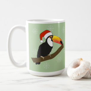 Tukan-Weihnachts-Schneeflocken Kaffeetasse