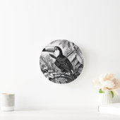 Tukane Dschungelfoliengravur Runde Wanduhr (Zuhause)