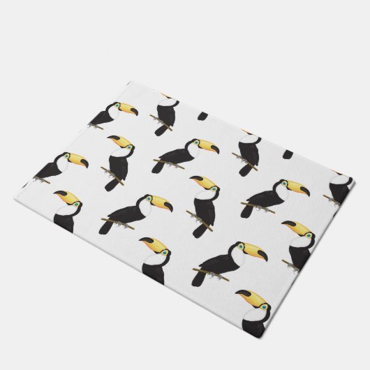 Tukane Fußmatte (Schrägansicht)