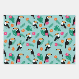 Tukane Geschenkpapier Set