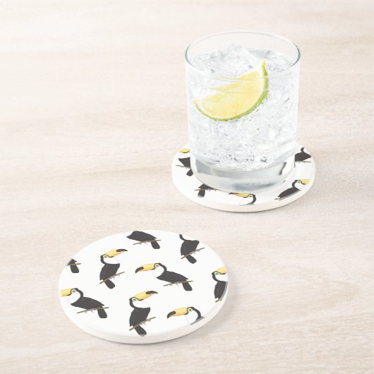 Tukane Getränkeuntersetzer (Seite)