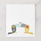 Tukane Platzkarte (Außenseite Aufgefaltet)