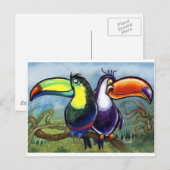 Tukane Postkarte (Vorne/Hinten)