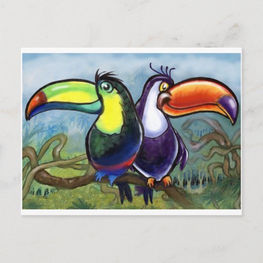 Tukane Postkarte (Vorderseite)