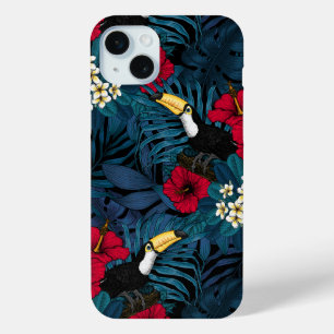Tukane und tropische Flora, grün und rot Case-Mate iPhone Hülle