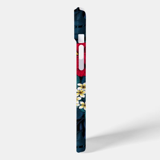 Tukane und tropische Flora, grün und rot Case-Mate iPhone Hülle (Rückseite / Links)