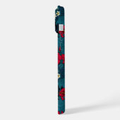 Tukane und tropische Flora, grün und rot iPhone Hülle (Linke Seite)