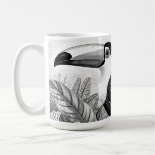 Tukane Urwald Laubwerk Gravur Kaffeetasse
