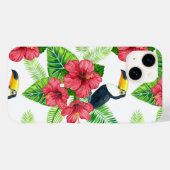 Tukanisches und tropisches Bouquet Case-Mate iPhone Hülle (Rückseite (Horizontal))
