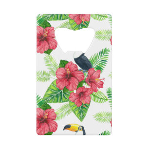 Tukanisches und tropisches Bouquet Geldbeutel Flaschenöffner