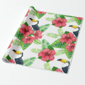 Tukanisches und tropisches Bouquetpapier Geschenkpapier (Ungerollt)