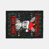 Tuki Tuki Santa Hat Spanish Mexican Christmas Swea Fleecedecke (Vorderseite (Horizontal))