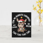 Tuki Tuki Santa Hat Spanish Mexican Christmas Swea Karte (Gelbe Blume)