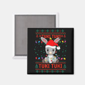 Tuki Tuki Santa Hat Spanish Mexican Christmas Swea Magnet (Vorderseite/Rückseite)