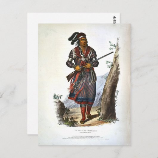 Tuko-See Mathla A Seminole Chief Postkarte (Vorne/Hinten)