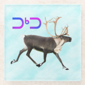 Tuktu - Karibik im Schnee Glasuntersetzer (Vorderseite)