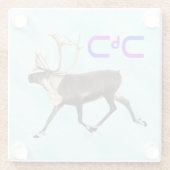 Tuktu - Karibik im Schnee Glasuntersetzer (Rückseite)