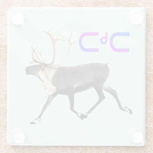 Tuktu - Karibik im Schnee Glasuntersetzer (Rückseite)