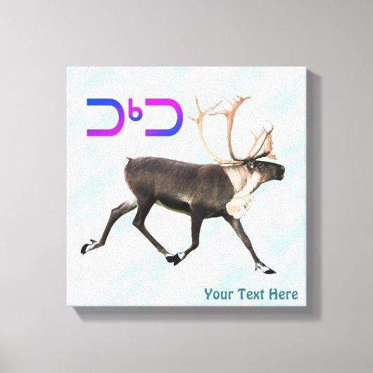 Tuktu - Karibik im Schnee Leinwanddruck (Vorderseite)