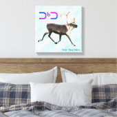 Tuktu - Karibik im Schnee Leinwanddruck (Insitu (Schlafzimmer))