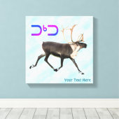 Tuktu - Karibik im Schnee Leinwanddruck (Insitu (Holzboden))