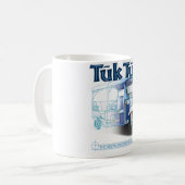 TukTuk Blaupause Kaffeetasse (Vorderseite Links)