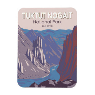 Tuktut Nogait Nationalpark Kanada Reise Vintage Magnet