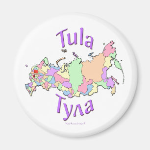 Tula-Stadt-Russland-Karte Magnet