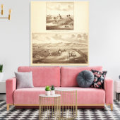 Tulare Co ranch, Bahnhof Leinwanddruck (Insitu (Wohnzimmer))