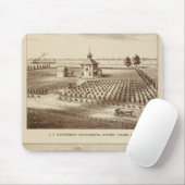 Tulare Co ranch, Bahnhof Mousepad (Mit Mouse)