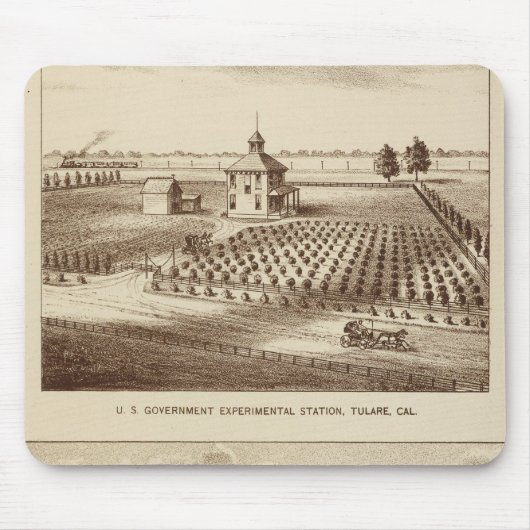 Tulare Co ranch, Bahnhof Mousepad (Vorne)