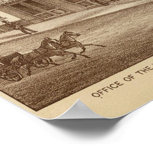 Tulare Co ranches, Büros Poster (Ecke)