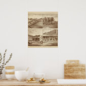 Tulare Co ranches, Büros Poster (Küche)