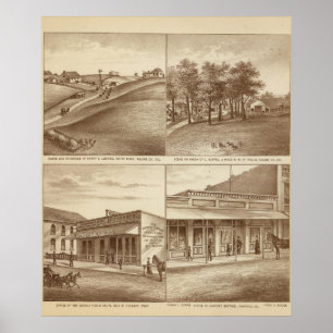 Tulare Co ranches, Büros Poster