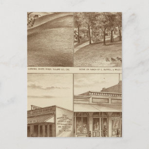 Tulare Co ranches, Büros Postkarte