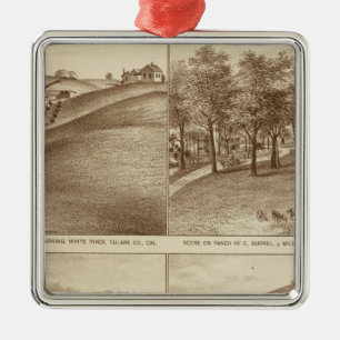 Tulare Co Ranchs, Büros Silbernes Ornament