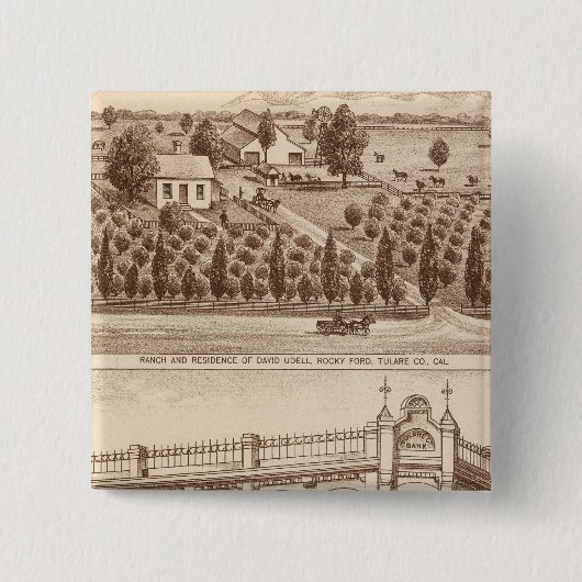 Tulare Landkreis Bank Button (Vorderseite)