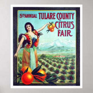 Tulare Landkreis Citrus Fair Poster