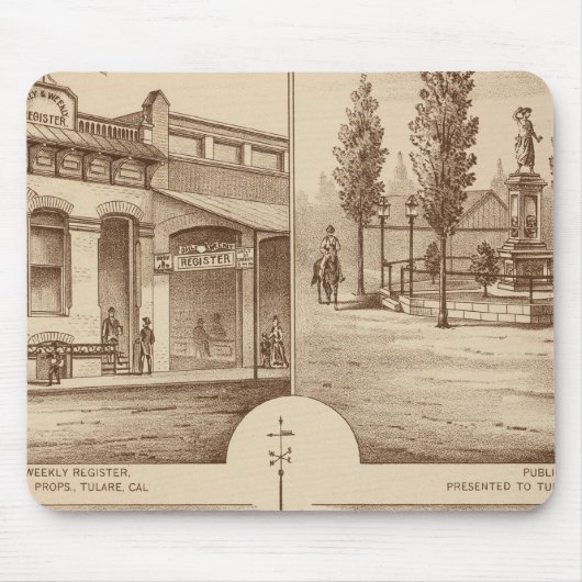 Tulare School, Kalifornien Mousepad (Vorne)