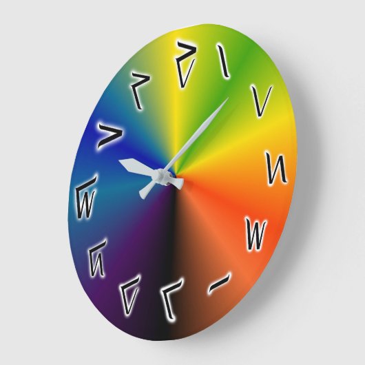 Tulimaq Acrylic Wall Clock Große Wanduhr (Winkel)