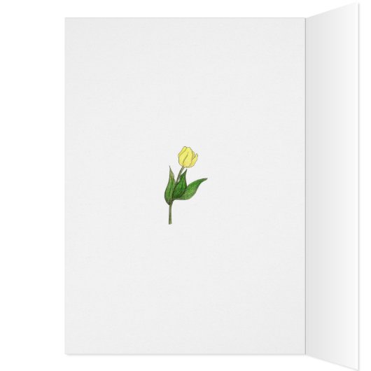 tulip 100. Geburtstagskarte (Innen (Links))