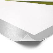 Tulip 7 - Single leuchtend rote Tulpenblüte Fotodruck (Ecke)