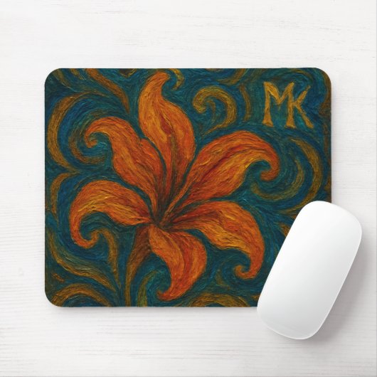 Tulip Abstract Art Mousepad (Mit Mouse)