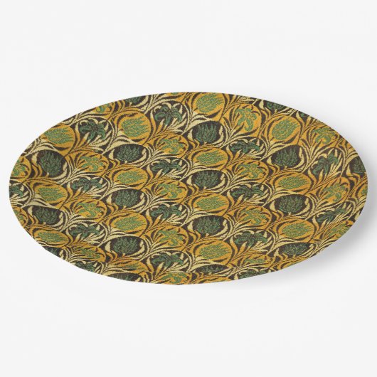 Tulip and Lily Pattern (von William Morris) Pappteller (Schrägansicht)