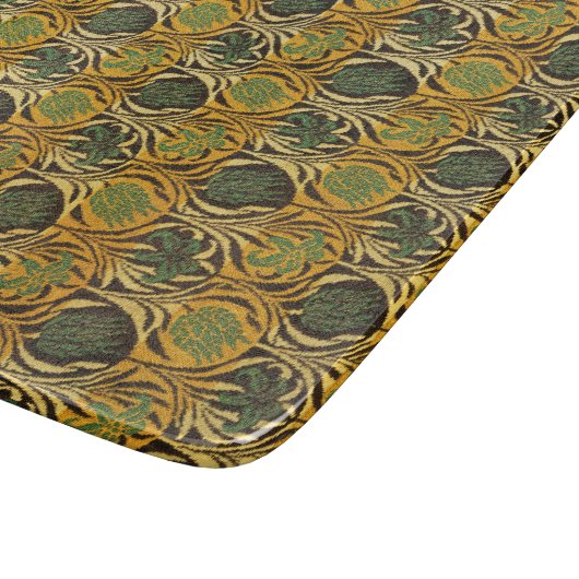 Tulip and Lily Pattern (von William Morris) Schneidebrett (Ecke)