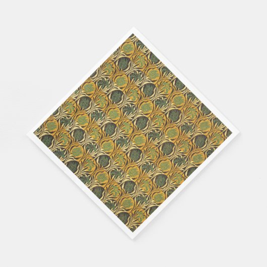 Tulip and Lily Pattern (von William Morris) Serviette (Ecke)