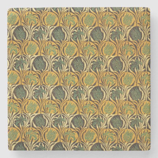 Tulip and Lily Pattern (von William Morris) Steinuntersetzer (Vorderseite)