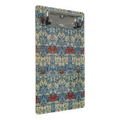 Tulip and Rose Date, Design 1876 William Morris Mini Klemmbrett (Schrägansicht)