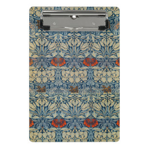 Tulip and Rose Date, Design 1876 William Morris Mini Klemmbrett