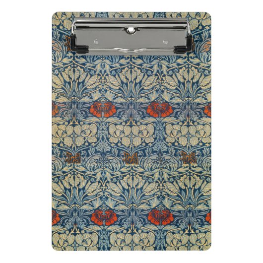 Tulip and Rose Date, Design 1876 William Morris Mini Klemmbrett (Vorderseite)